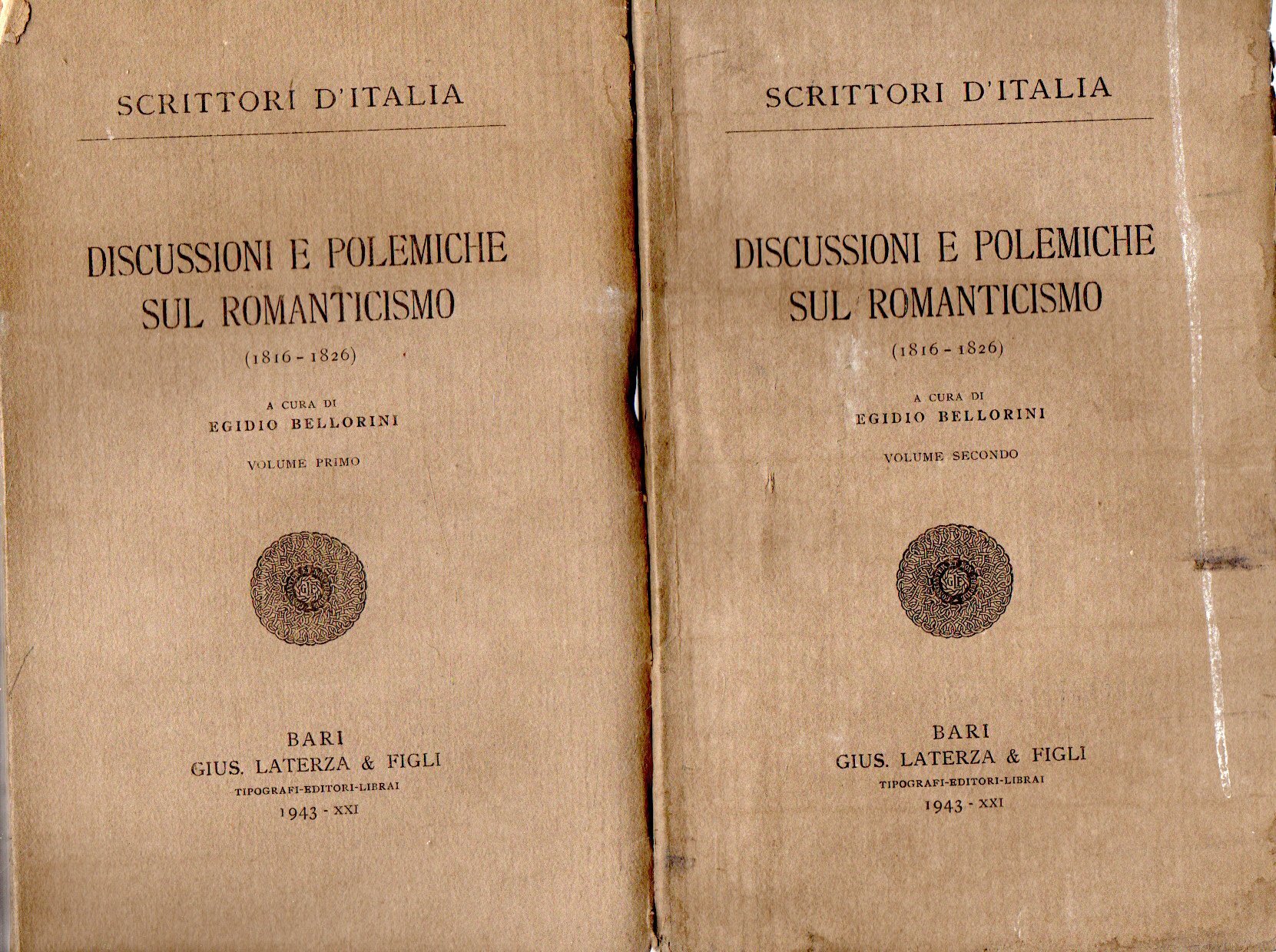 Discussioni e polemiche sul Romanticismo 1816-1826 (2 vol.)