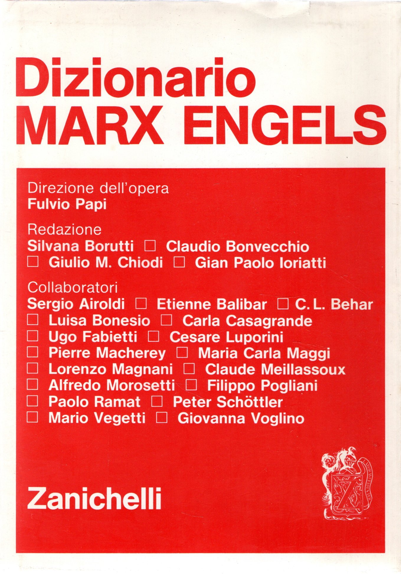 Dizionario Marx Engels