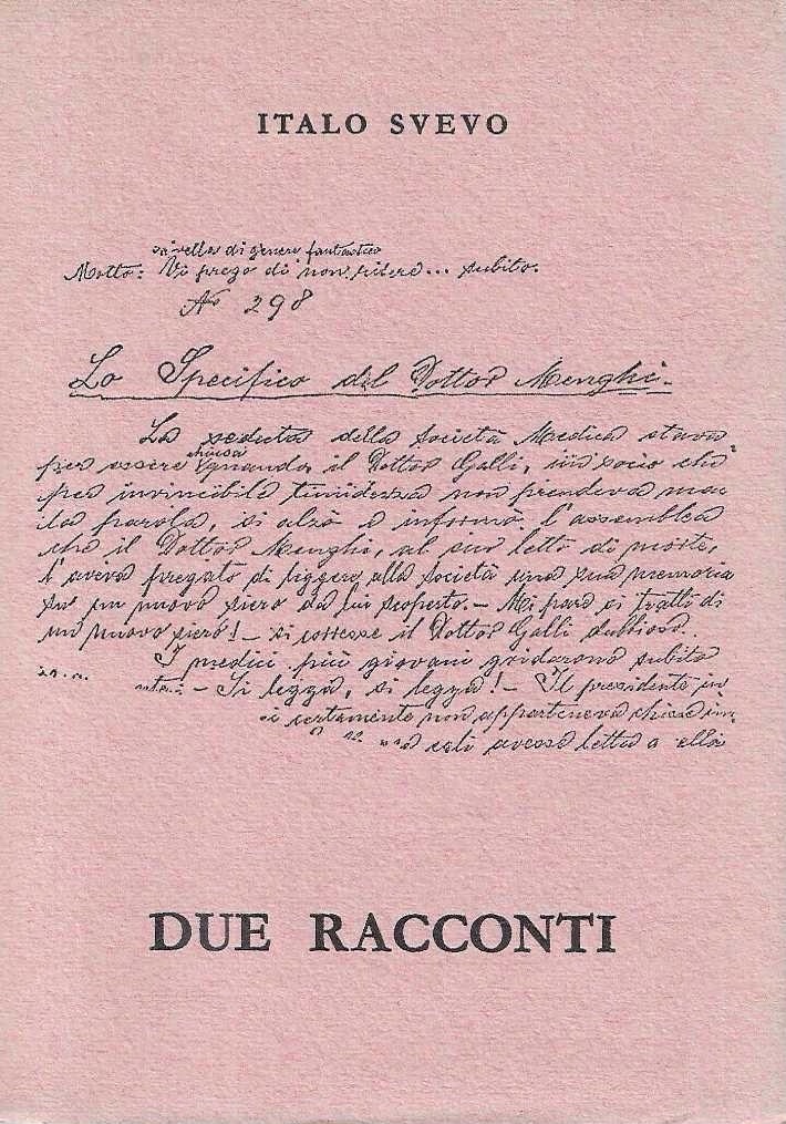 Due racconti. La Tribù - Lo specifico del dottor Menghi