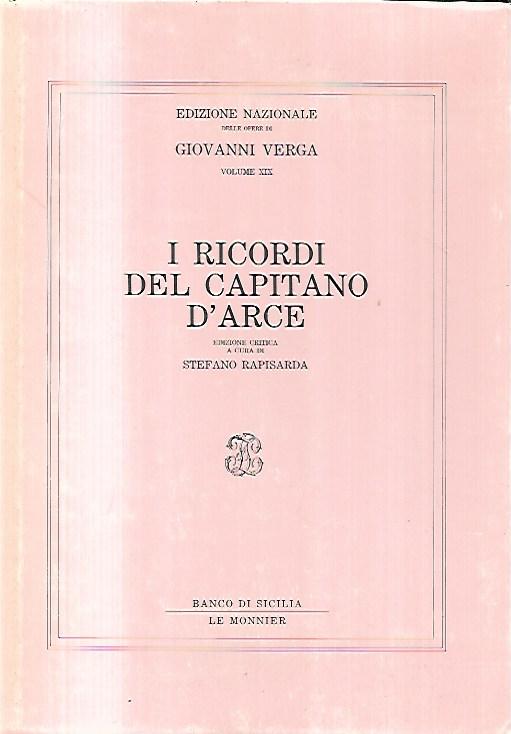 Edizione nazionale delle opere di Giovanni Verga, n. 19: I …