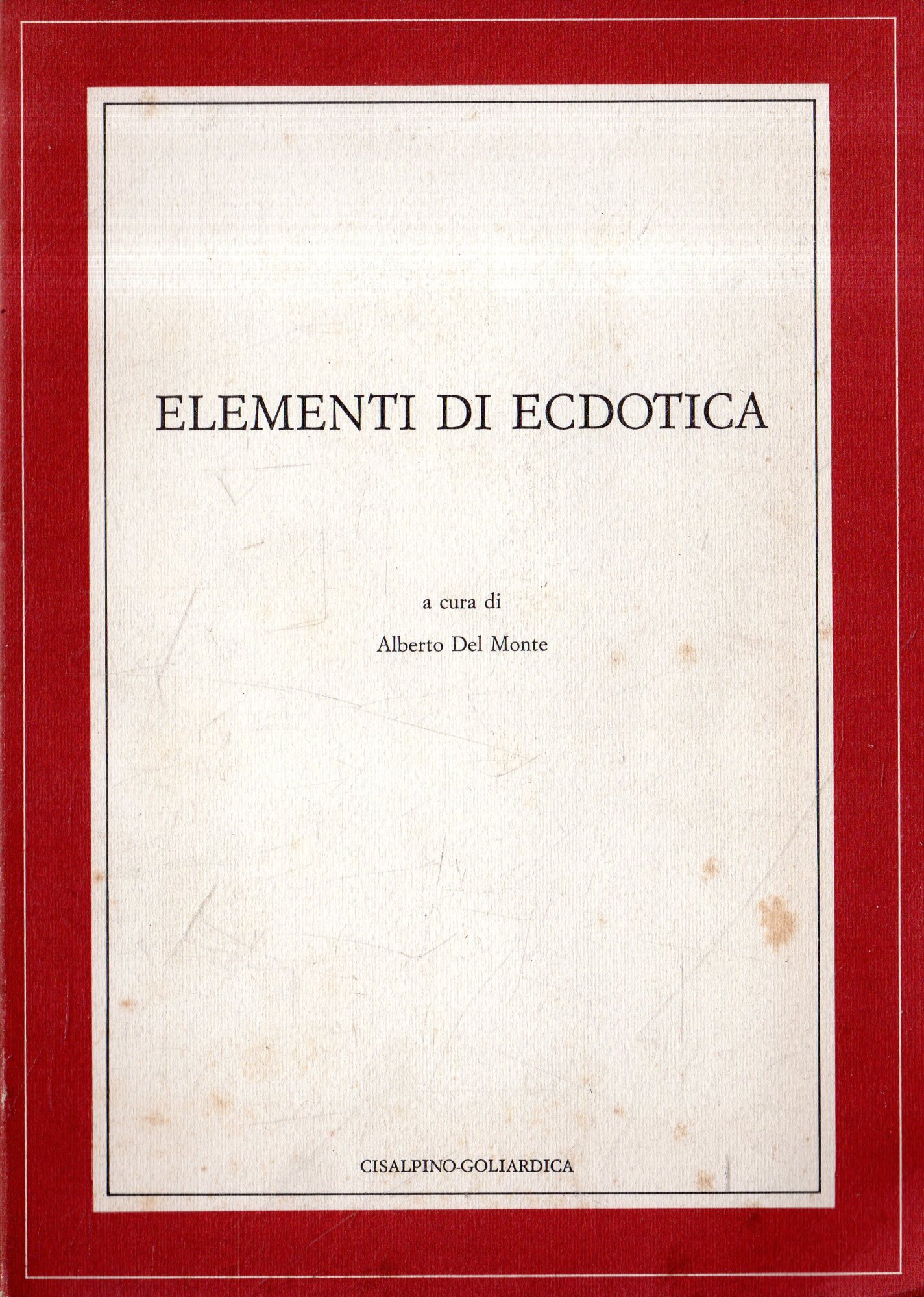 Elementi di ecdotica