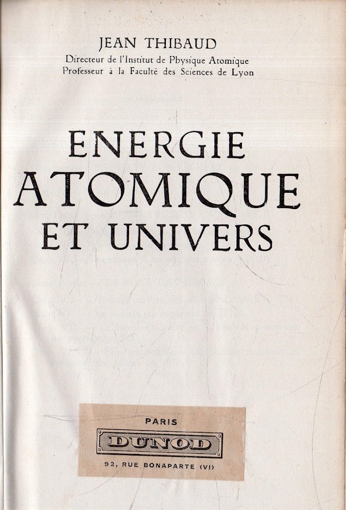 Energie Atomique et Univers