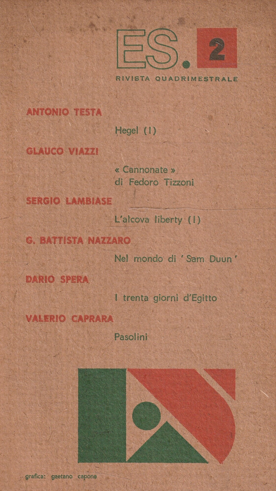 ES. 2 rivista quadrimestrale