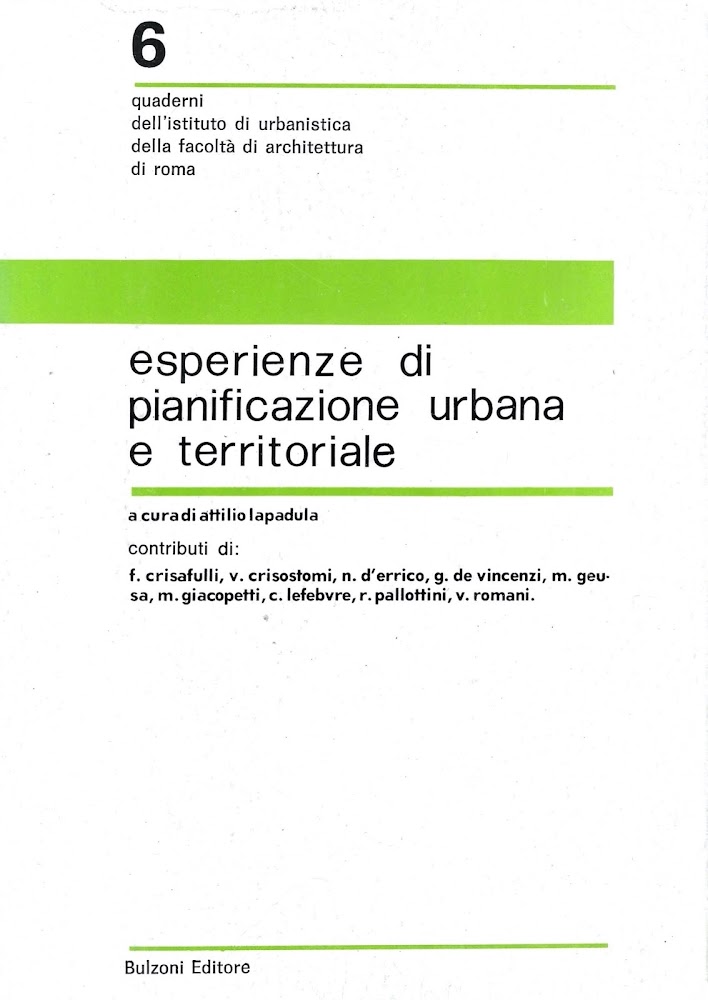 Esperienze di pianificazione urbana e territoriale