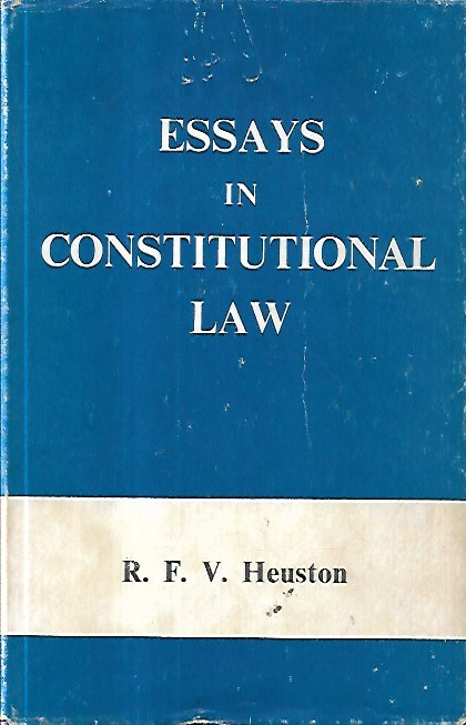 Essays in costitutional law