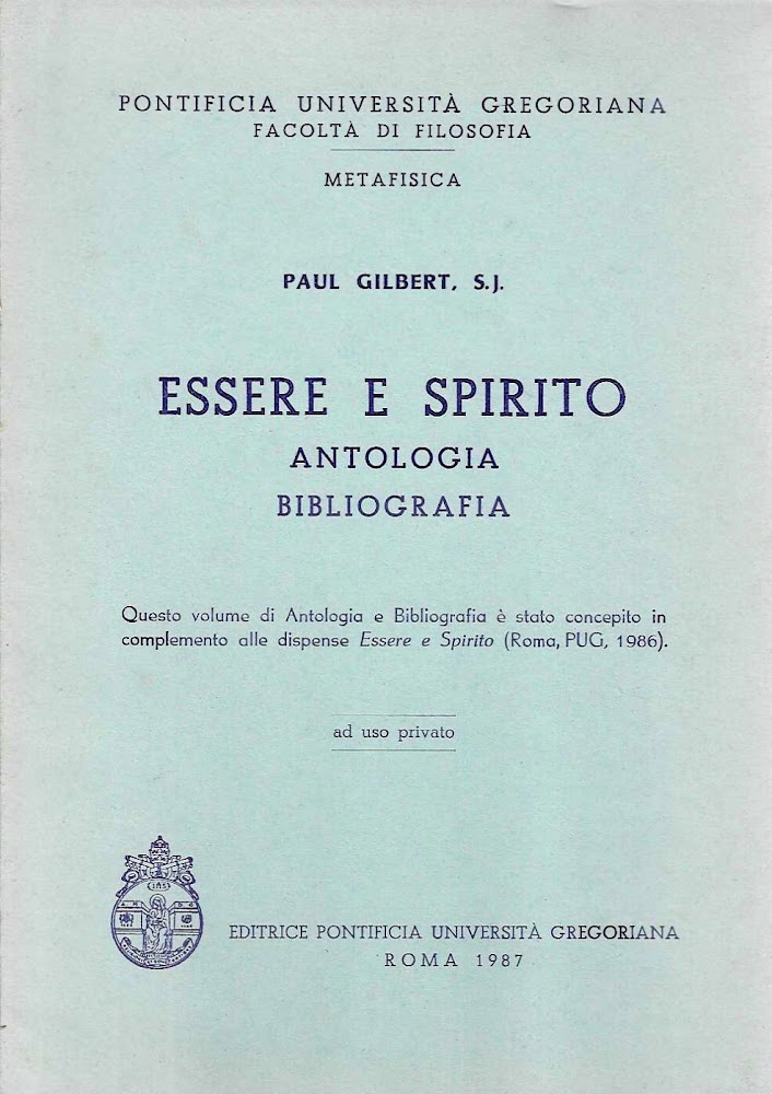 Essere e spirito. Antologia bibliografica