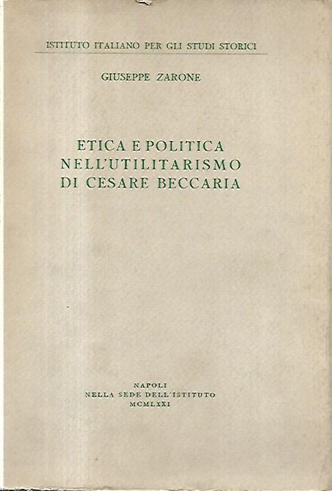 Etica e politica nell'utilitarismo di Cesare Beccaria