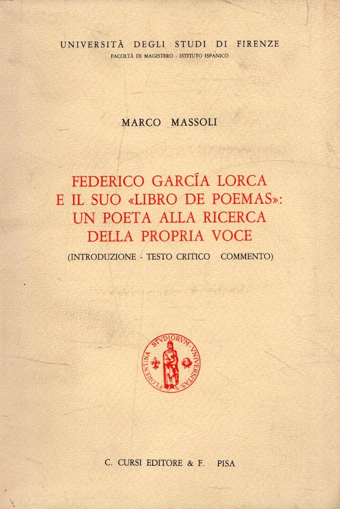 Federico Garcìa Lorca e il suo libro "Libro de poemas": …