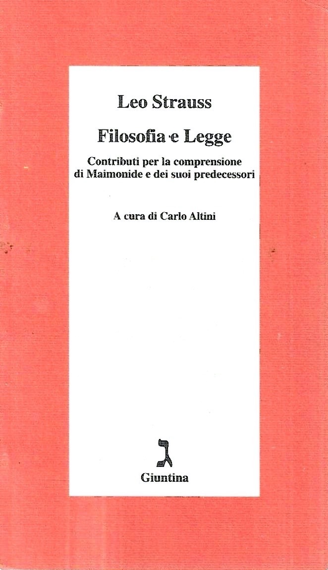 Filosofia e Legge. Contributi per la comprensione di Maimonide e …