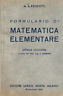 FORMULARIO DI MATEMATICA ELEMENTARE