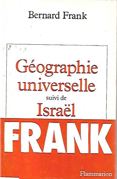 Géographie universelle suivi de Israël
