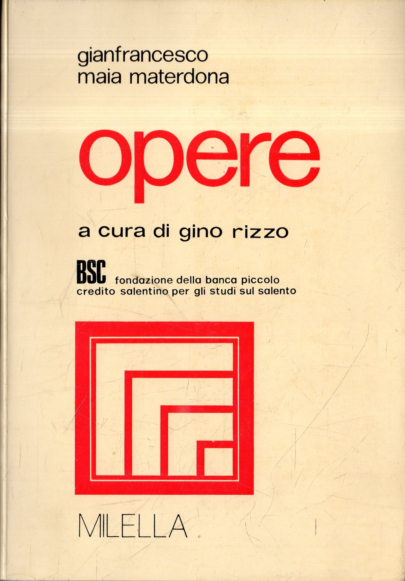 Gianfrancesco Maia Materdona: OPERE