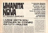Giornale settimanale anarchico "NUOVA UMANITA'", 1976, n^35