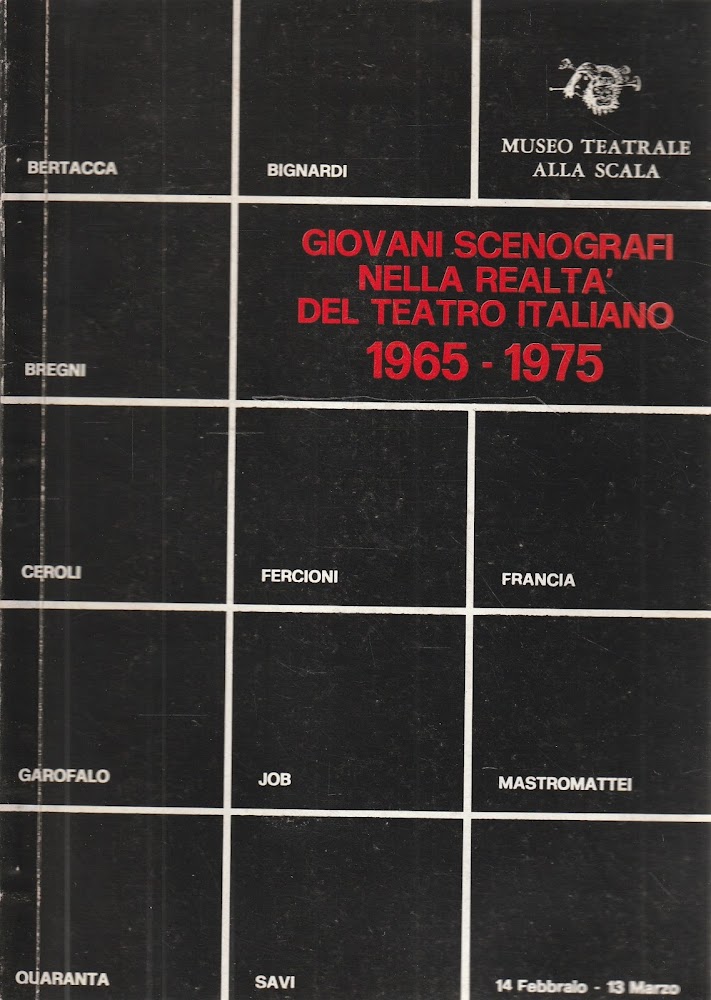 Giovani scenografi nella realtà del teatro italiano 1965-1975