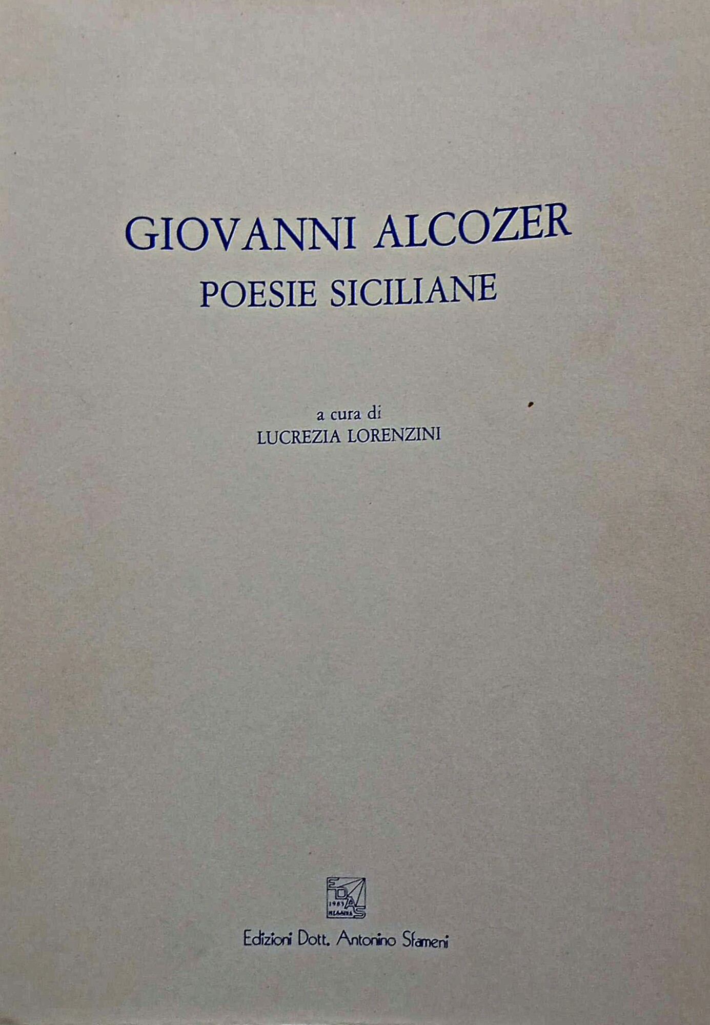 Giovanni Alcozer poesie siciliane