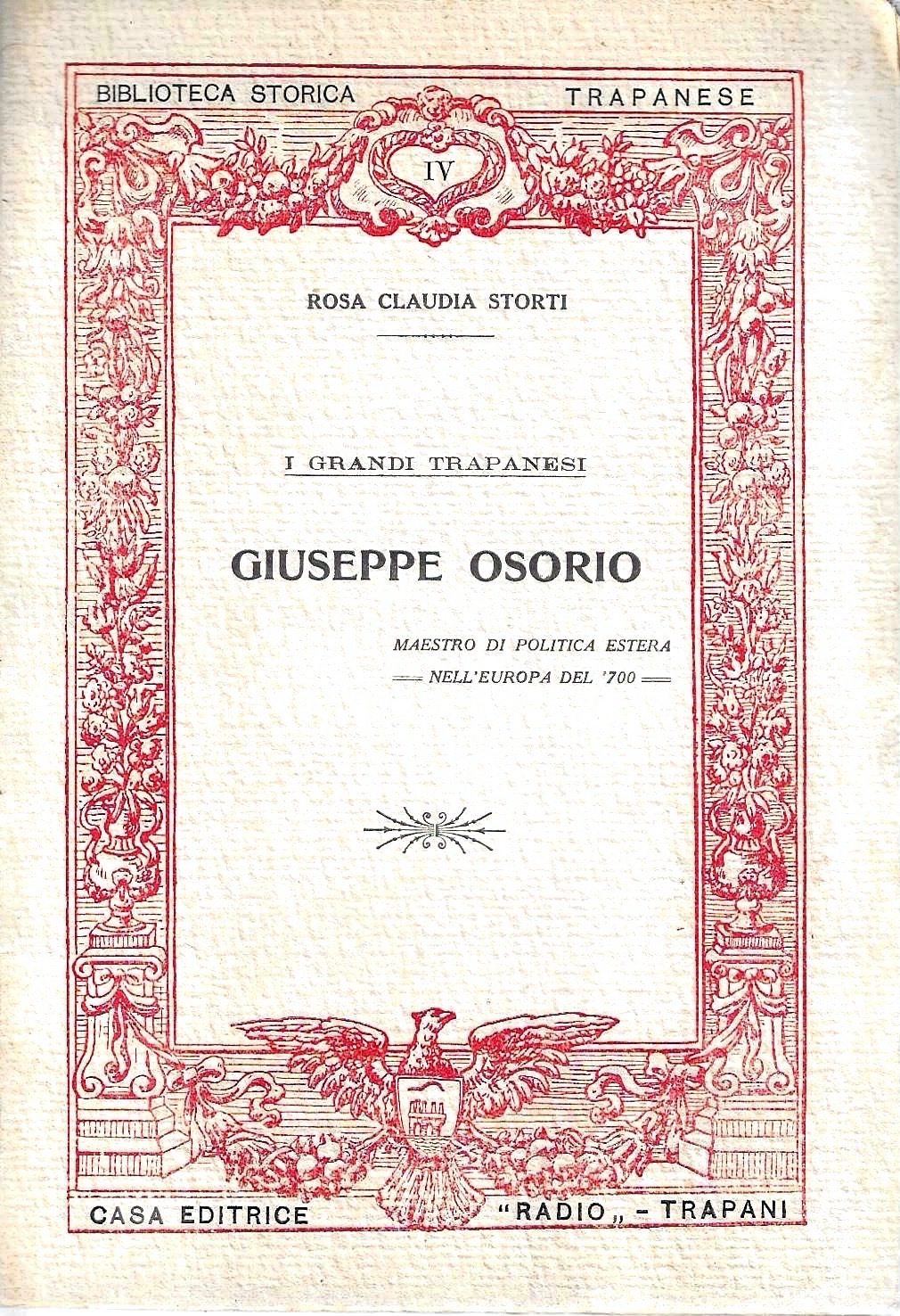 Giuseppe Osorio maestro di politica estera nell'Europa del '700