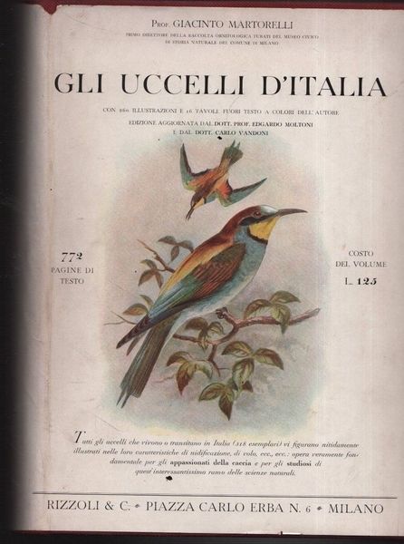Gli uccelli d'Italia.