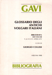 Glossario degli antichi volgari italiani
