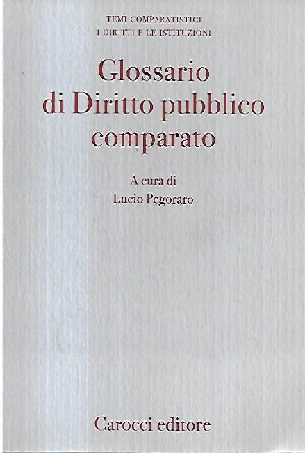 Glossario di diritto pubblico comparato