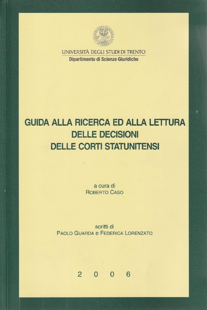 Guida alla ricerca ed alla lettura delle decisioni delle corti …