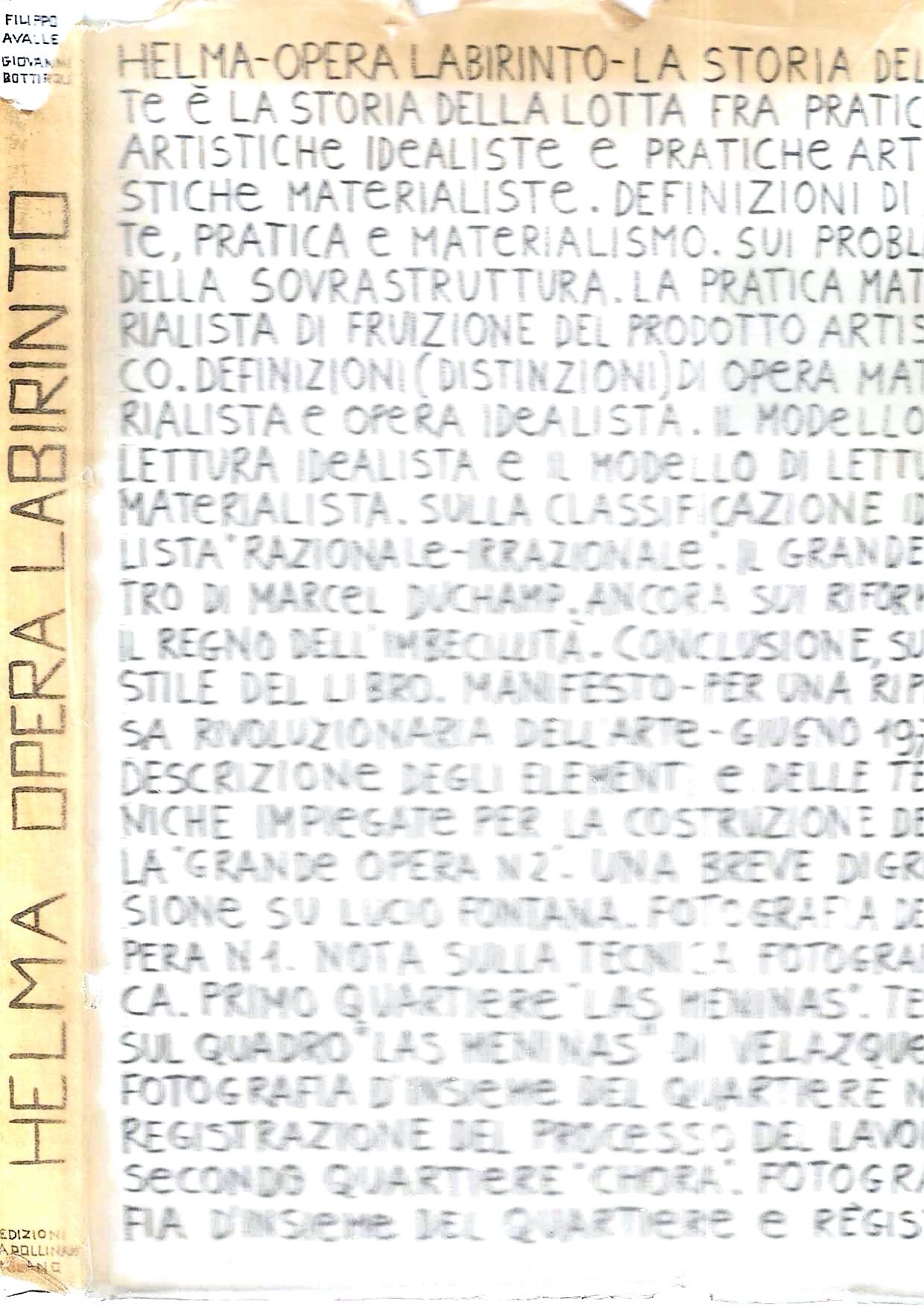 Helma. Opera labirinto