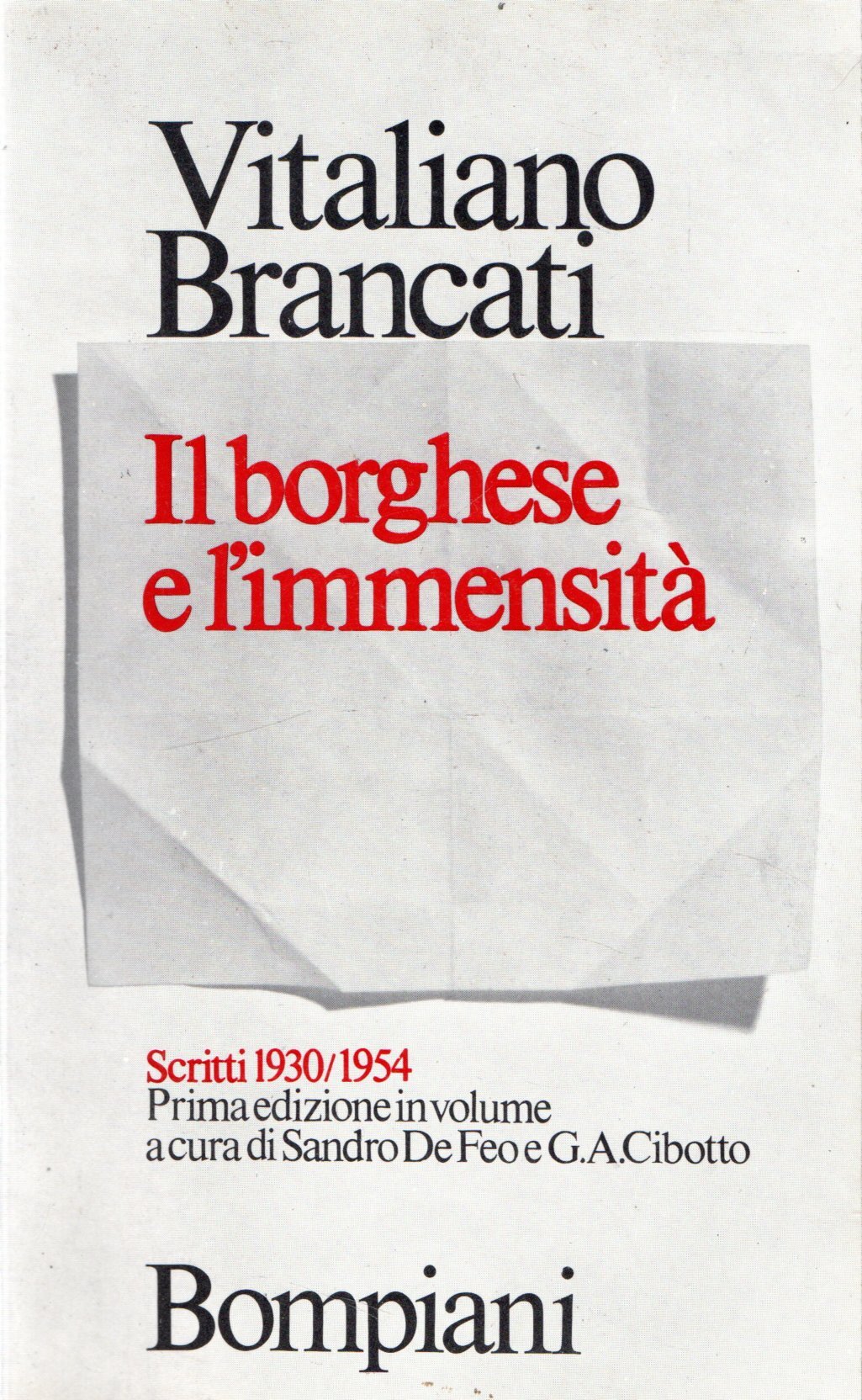 Il borghese e l'immensità