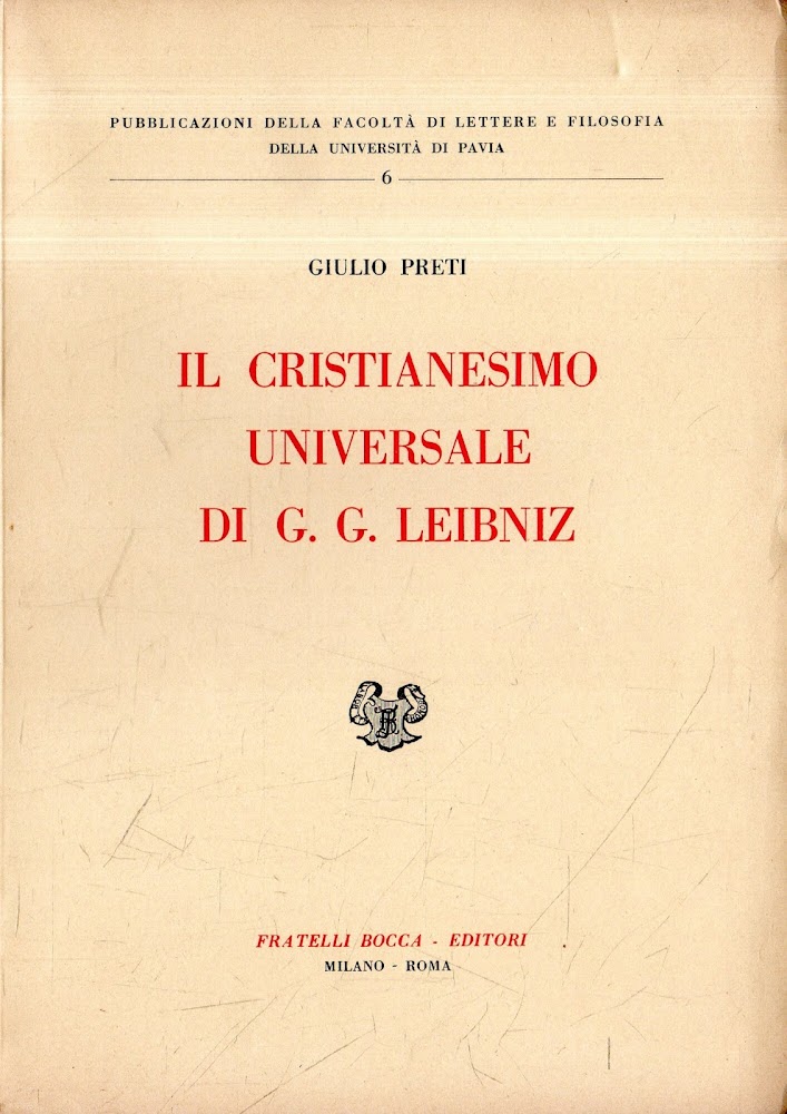 Il cristianesimo universale di G.G. Leibniz