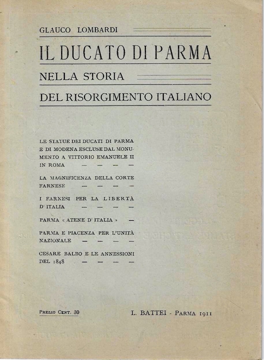 Il Ducato di Parma nella Storia del Risorgimento Italiano
