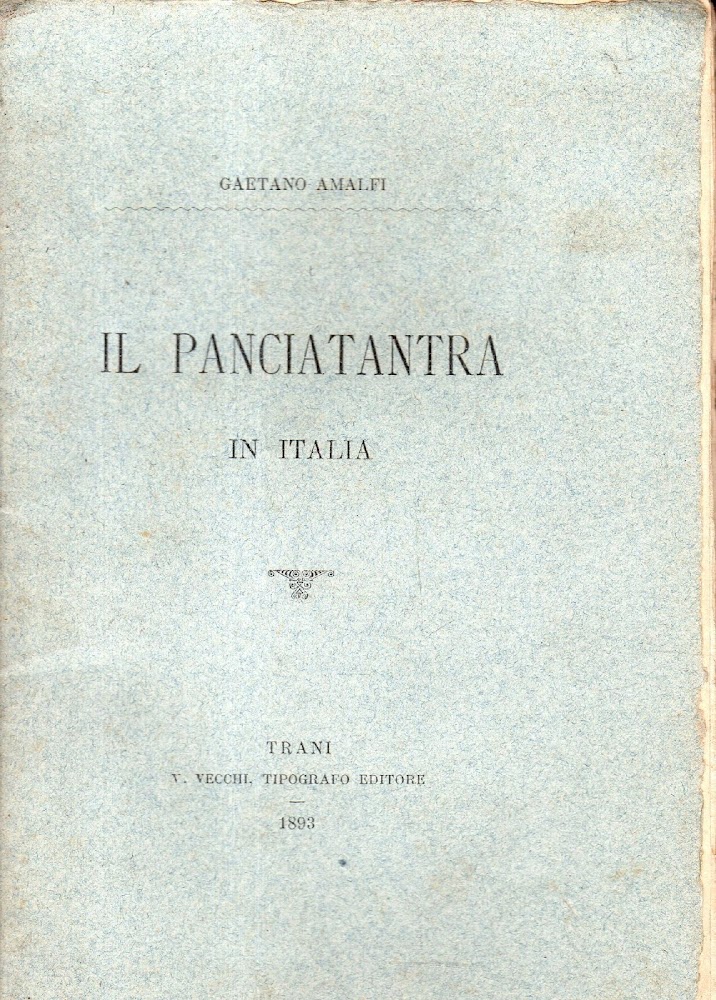 Il panciatantra in italia