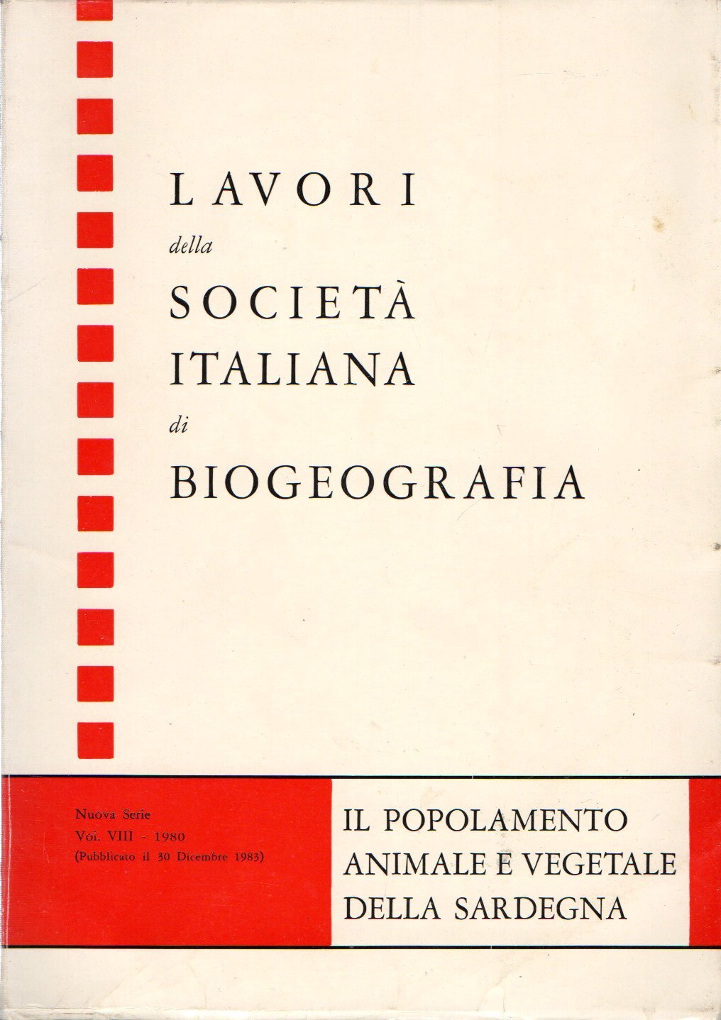 Il Popolamento animale e vegetale della Sardegna