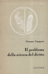 Il problema della scienza del diritto.