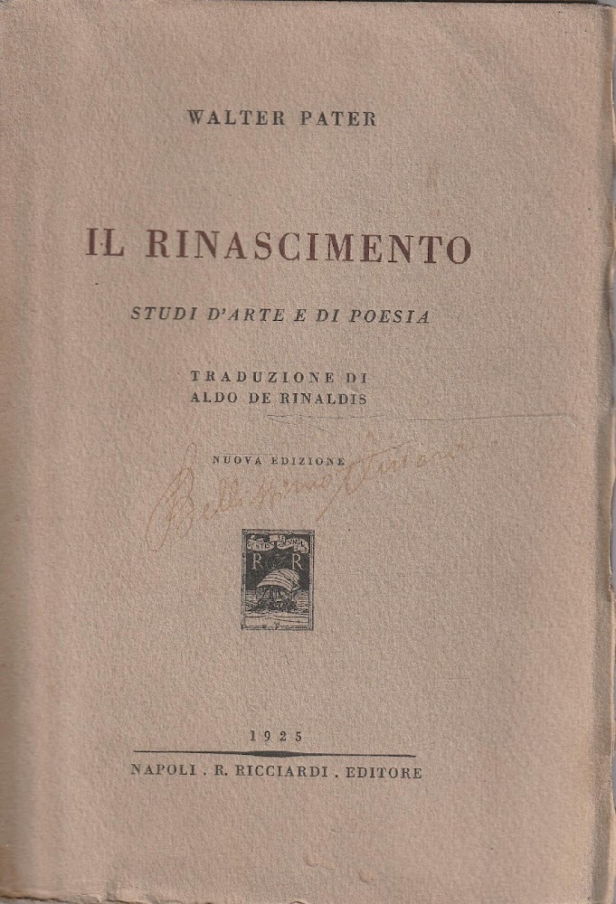 Il Rinascimento. Studi d'arte e di poesia. Traduzione di Aldo …