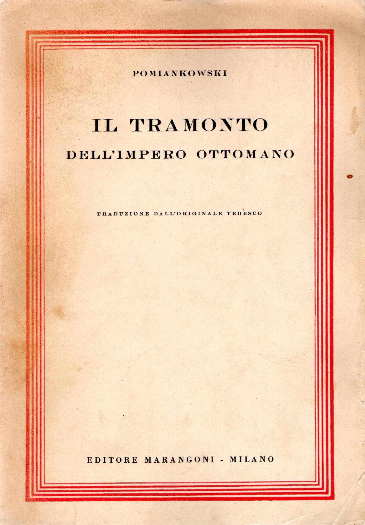 Il tramonto dell'Impero Ottomano