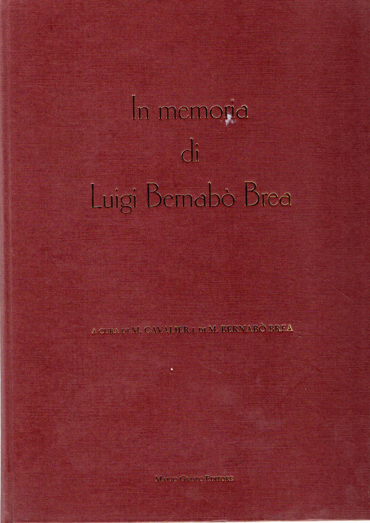 In memoria di Luigi Bernabò Brea