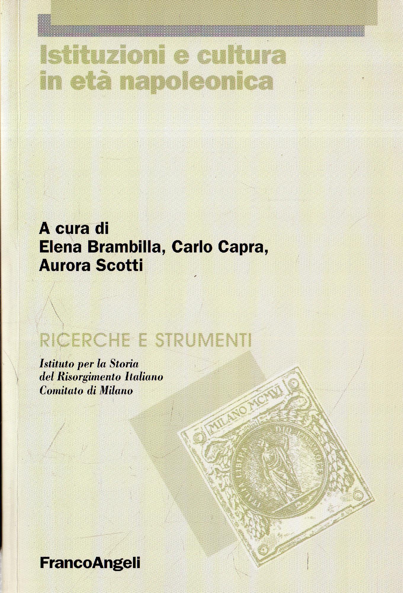 Istituzioni e cultura in età napoleonica