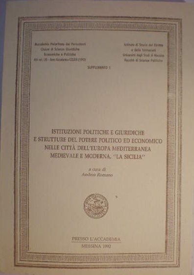 Istituzioni politiche e giuridiche e strutture del potere politico ed …