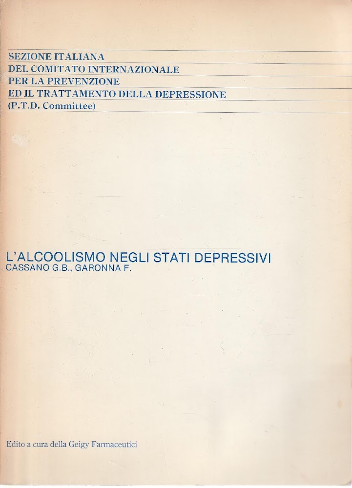 L' alcoolismo negli stati depressivi