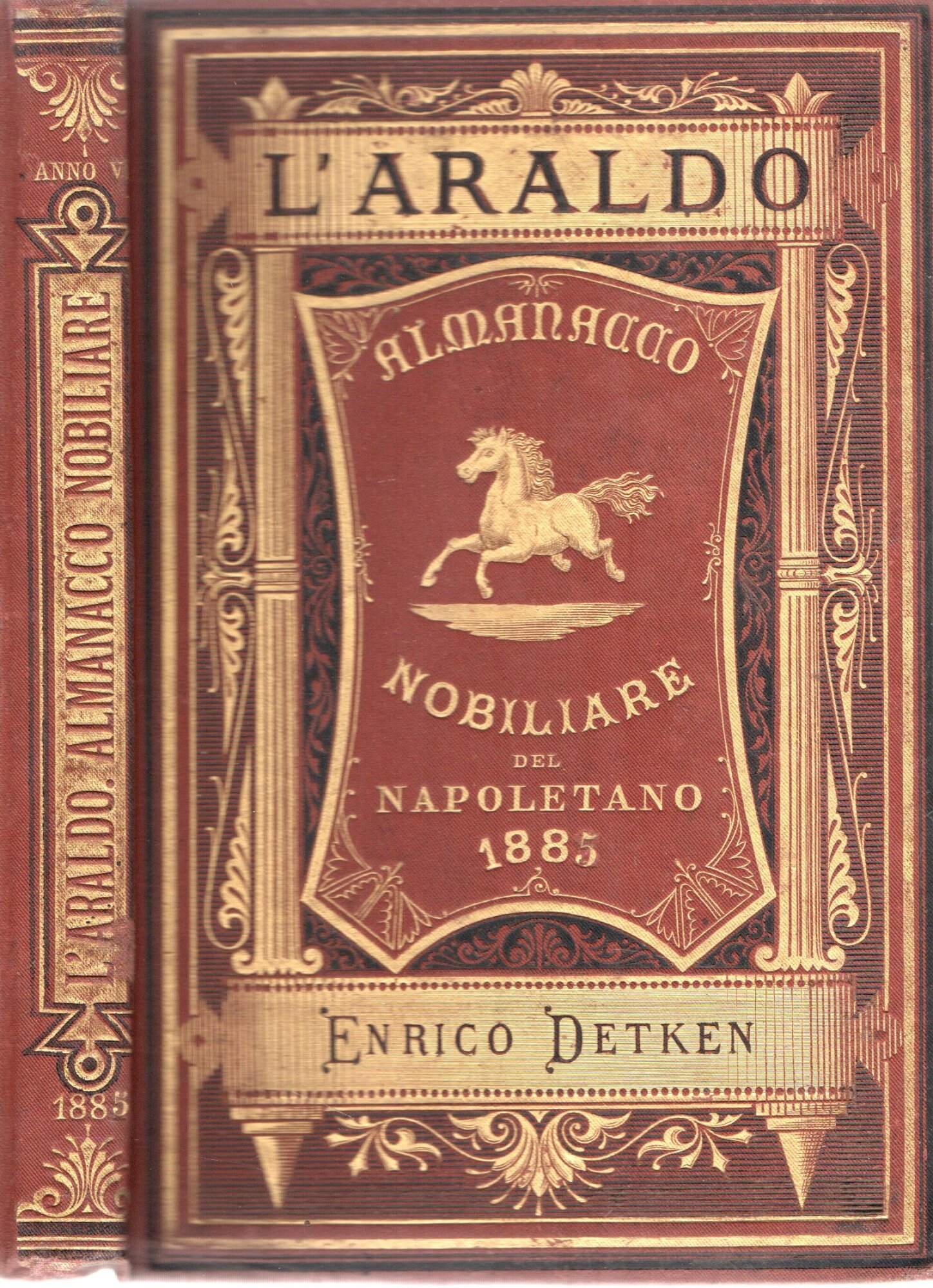 L'Araldo : Almanacco nobiliare del napoletano 1885 Anno VIII