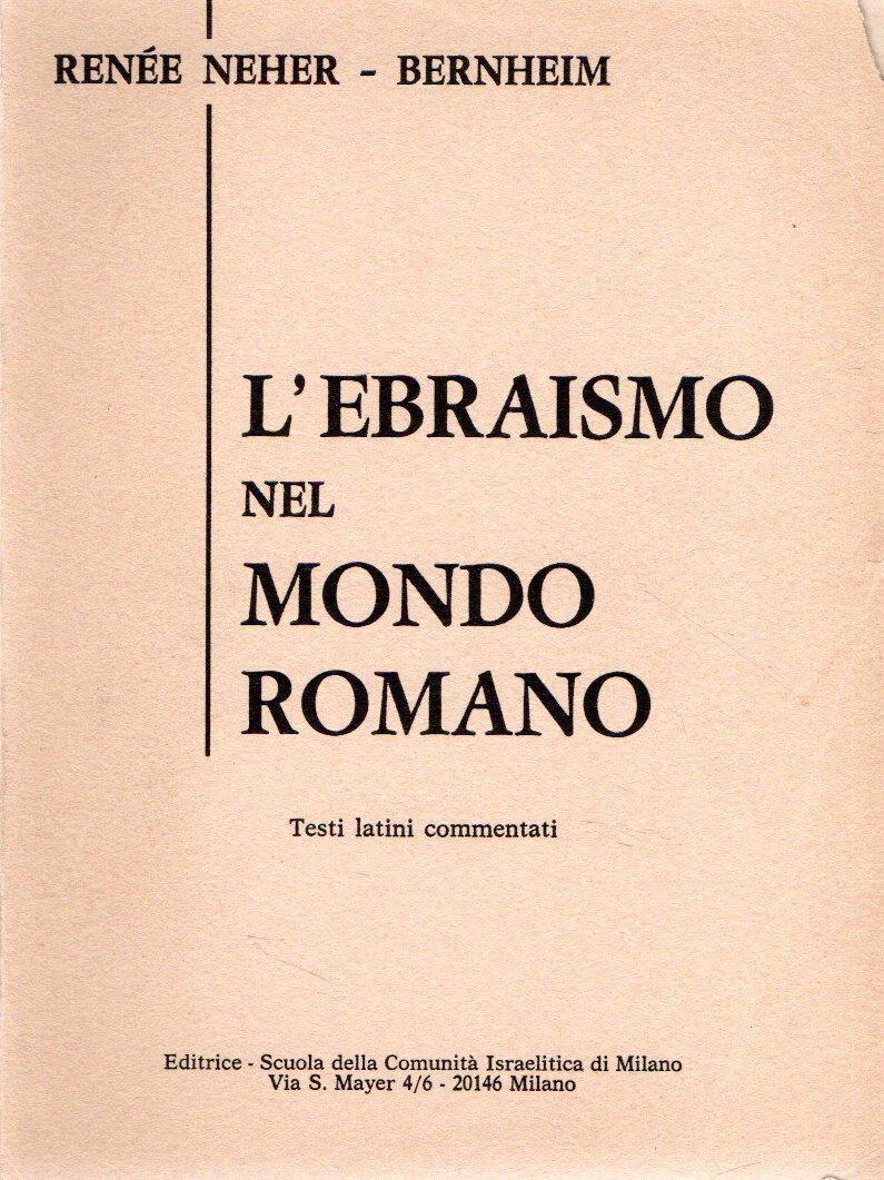 L'Ebraismo nel Mondo Romano
