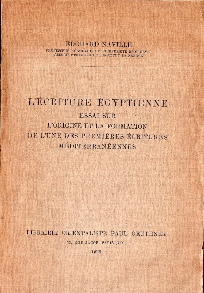 L'Écriture Égyptienne