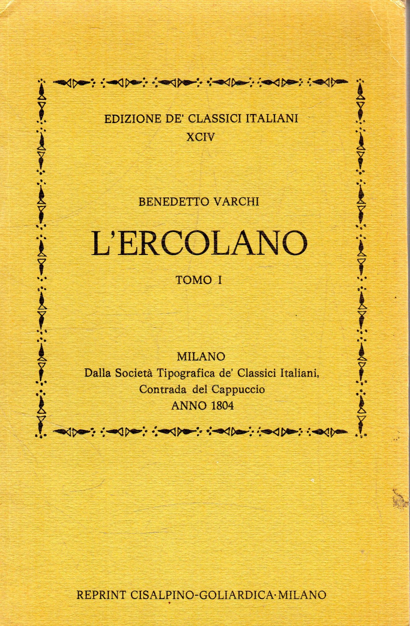 L'Ercolano (tomo primo)
