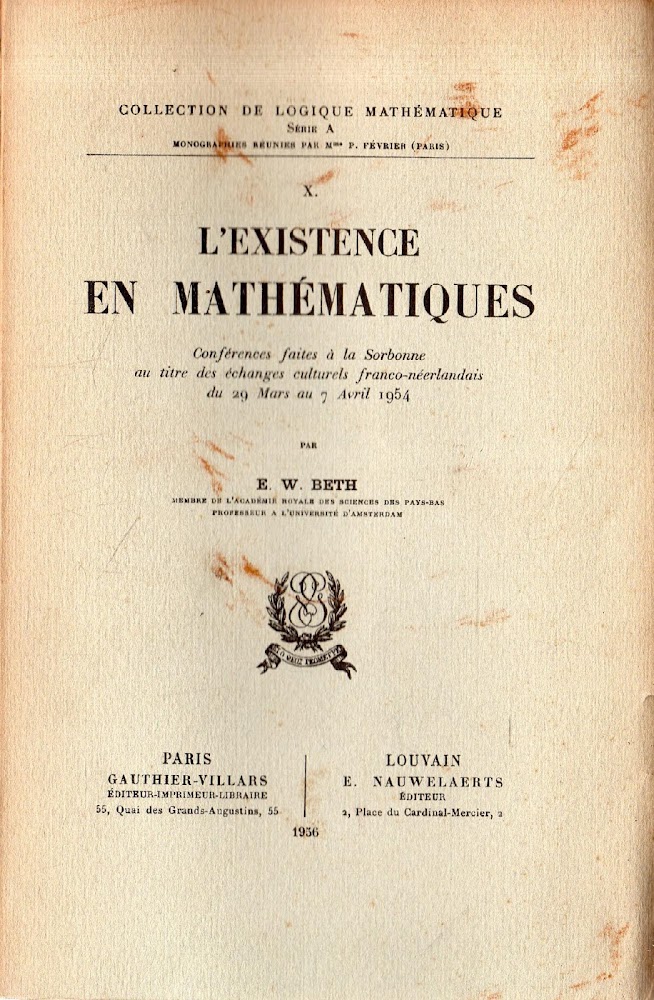 L'Existences en Mathématiques