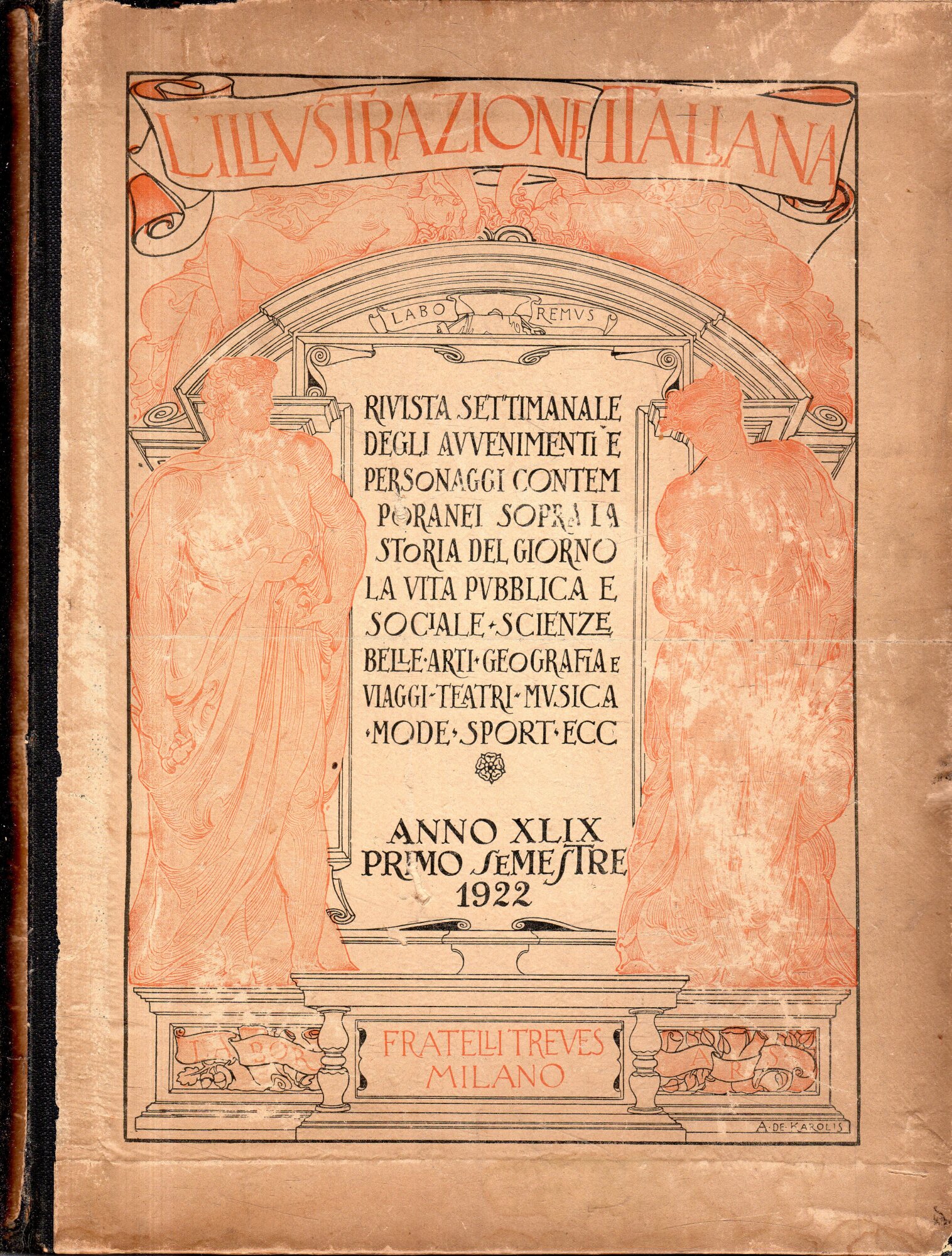 L'illustrazione italiana. Rivista settimanale degli avvenimenti e personaggi contemporanei sopra …