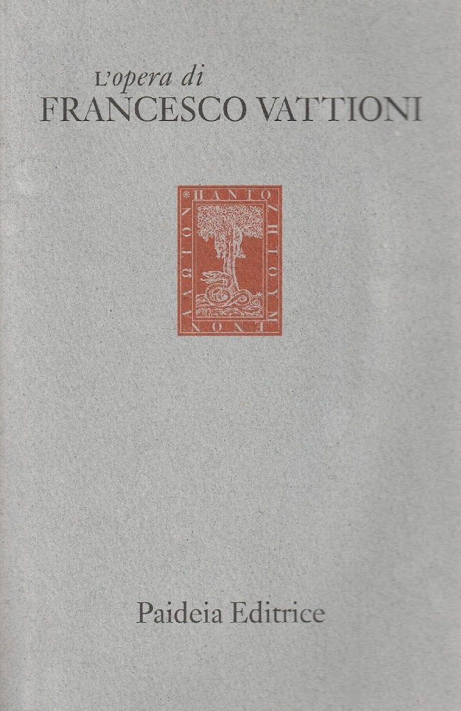 L'opera di Francesco Vattioni 1992-1995