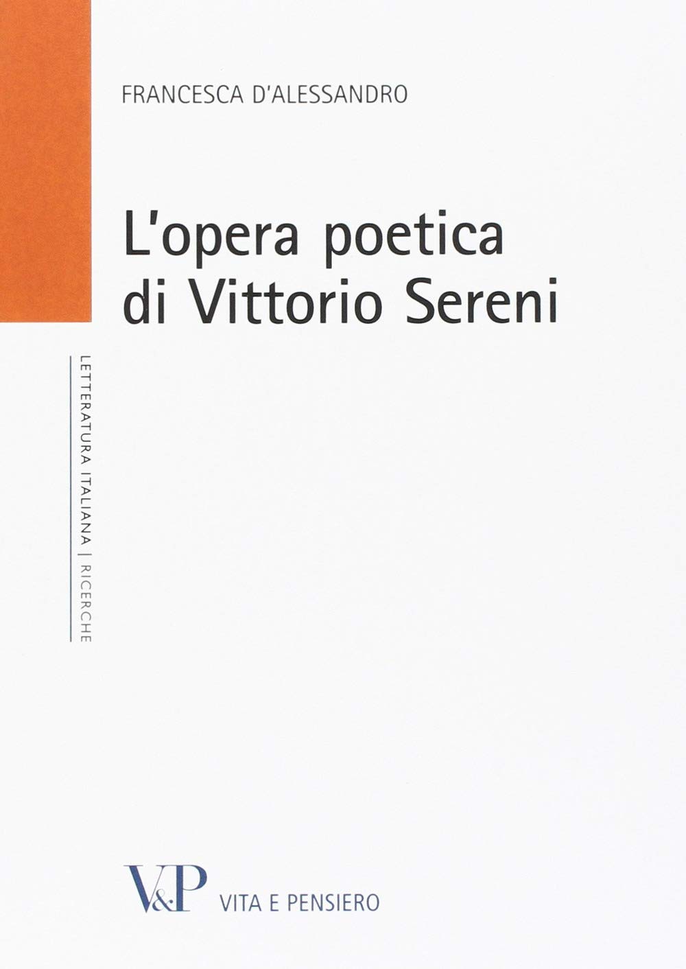 L'opera poetica di Vittorio Sereni