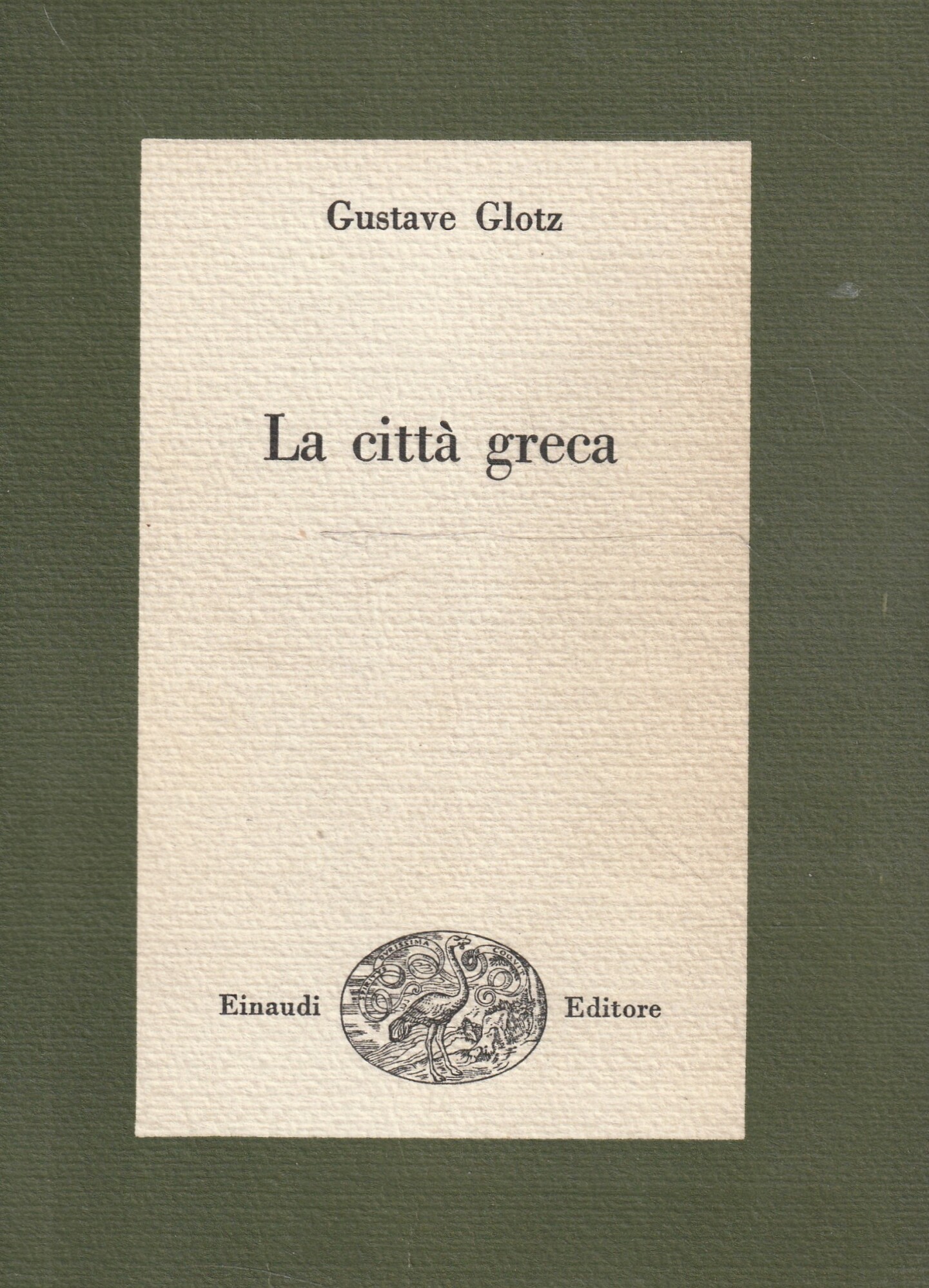 La città greca di Gustave Glotz