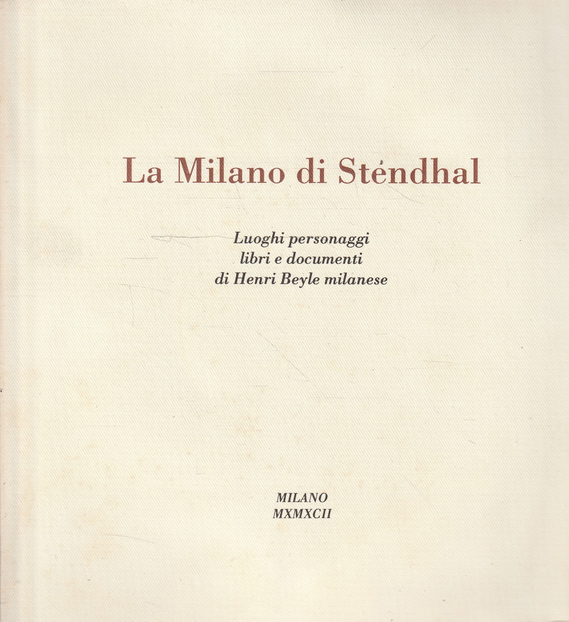La Milano di Stendhal