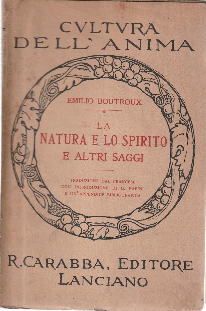 La Natura e lo Spirito e altri saggi