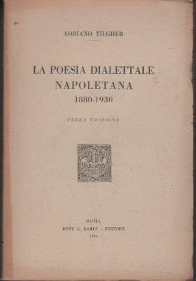 La poesia dialettale napoletana 1880-1930