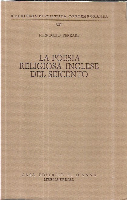 La poesia religiosa inglese del Seicento